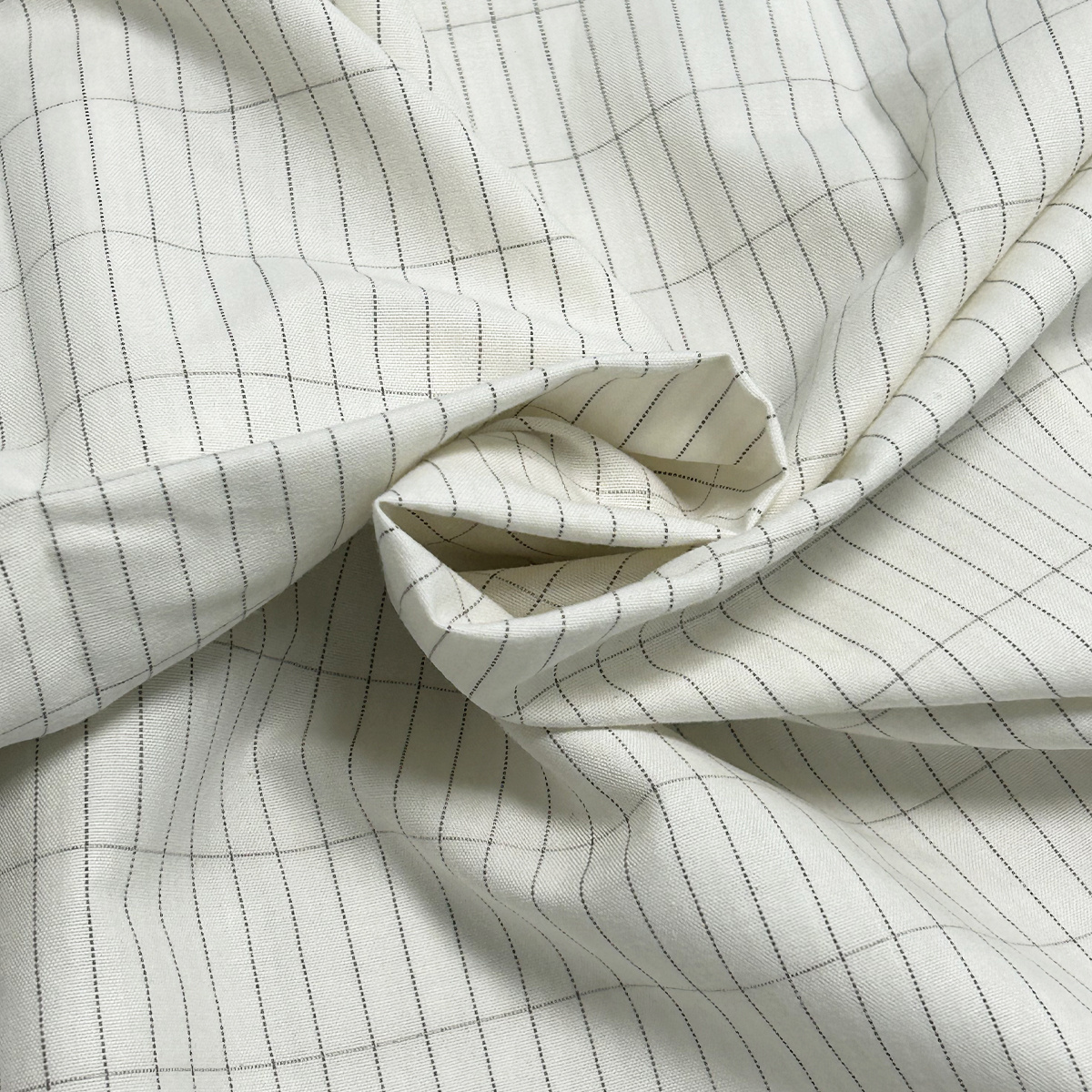 Beige Rectangular Checkered Conductive Silver Fiber Fabric EMF Earthing Grounding Bed Sheet Fabric