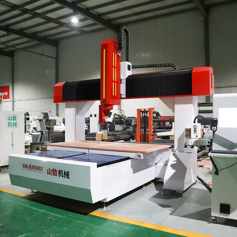 5 Axis Cnc Milling Machine Cnc Router Machine With 12kw Spindle For Wood Stones Metal And Foam