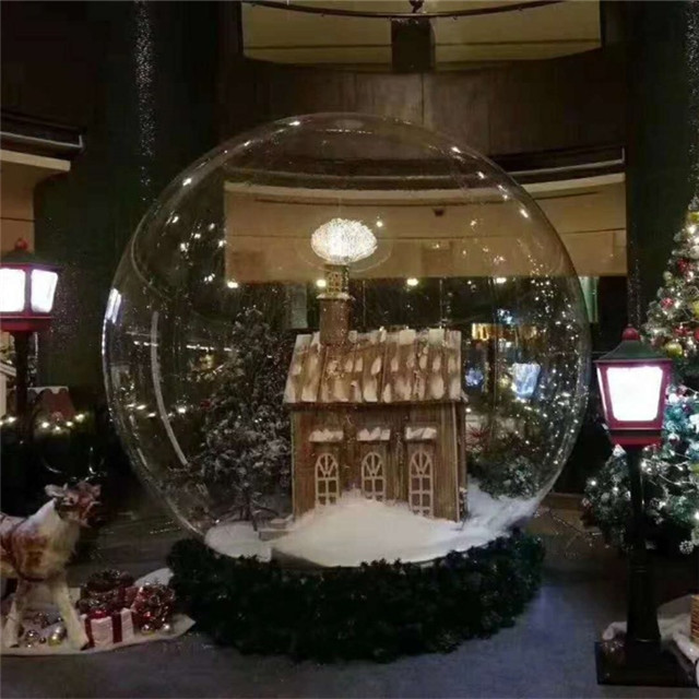 Customized inflatable Christmas Snowball for Events, Popular Inflatable Snow Globes Ball for Display