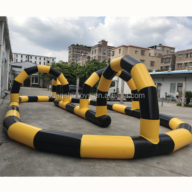 outdoor Adults inflatable toys inflatable go kart track used for sports games