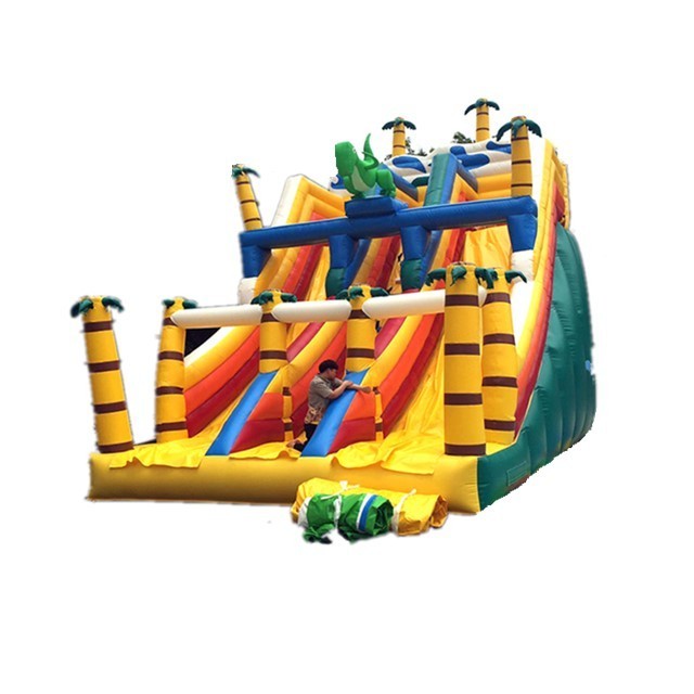 Popular amusement park inflatable slide the city giant playground inflatable adults slides for sale