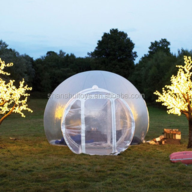 outdoor camping inflatable clear air dome tent, inflatable transparent bubble tent for sale