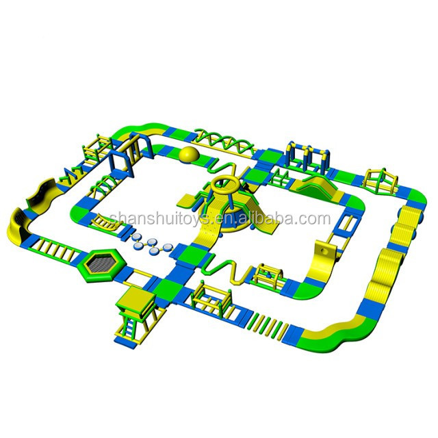 Customized giant inflatable floating water park Inflatable Aqua Park outdoor Adult water Obstacle Course for sale