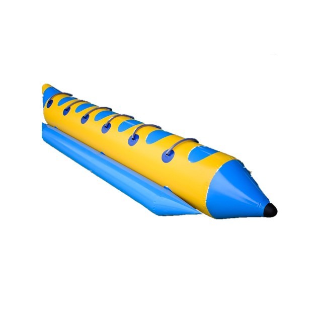 Outdoor water ports 4 person Single Tubes inflatable banana boat water toys, giant inflatable water park games for sale