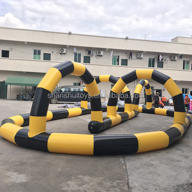 outdoor Adults inflatable toys inflatable go kart track used for sports games