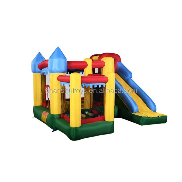 Customize business inflatable bouncer /kids bounce house/outdoor jumping castles with slide for sale