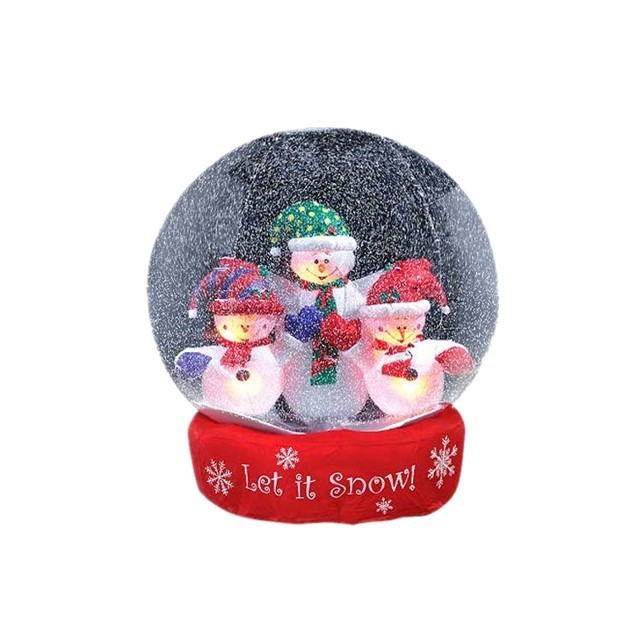 indoor PVC transparent inflatable christmas snowball used for party