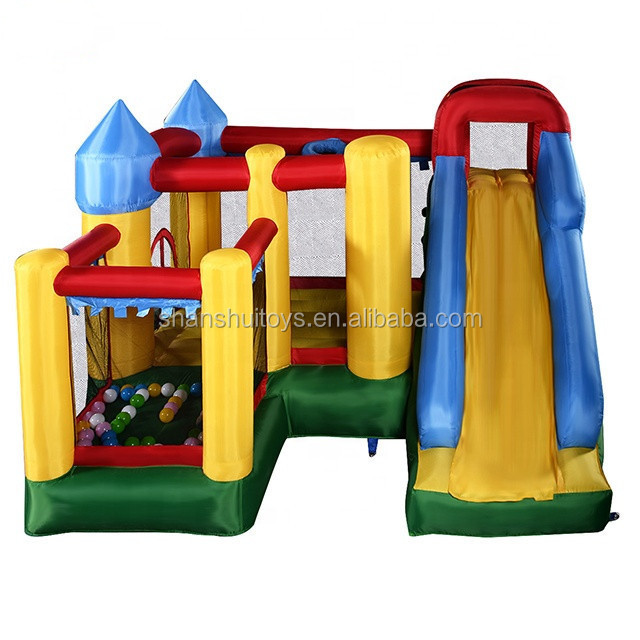 Customize business inflatable bouncer /kids bounce house/outdoor jumping castles with slide for sale