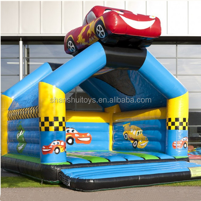 Kids Jumping Bed, car model Inflatable Mini bouncer, Inflatable Bounce For Family