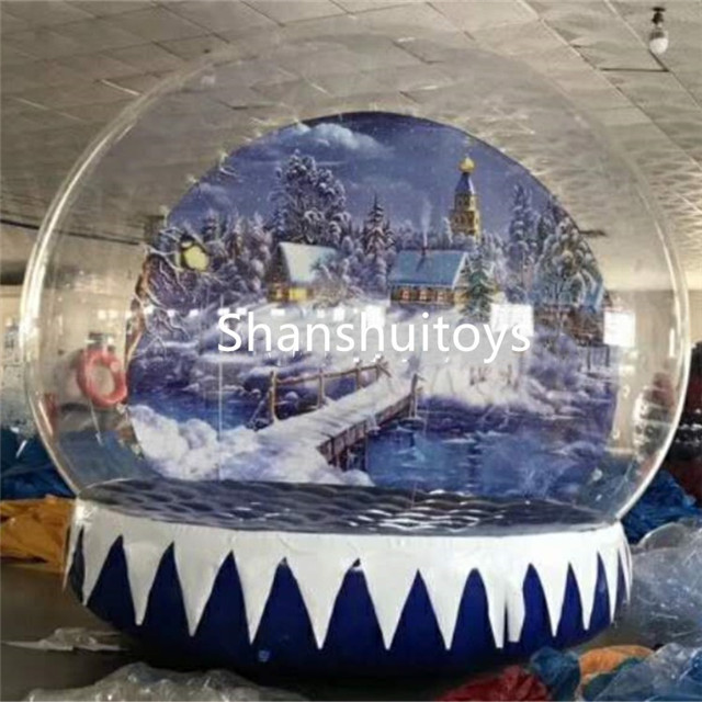 Customized inflatable Christmas Snowball for Events, Popular Inflatable Snow Globes Ball for Display