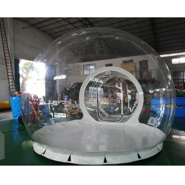 Clear LED Balloon Outdoor Air Log Cabin House Camping Transparent Igloo Dome Clear Bubble Inflatable Tent