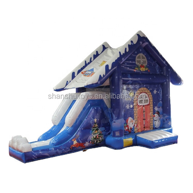 High quality commercial big bouncy castle with cartoon printing inflatable bouncer slide customize wholesale