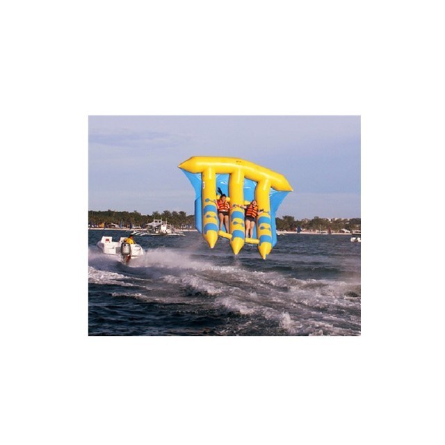 Adults giant inflatable fly fish water ski tubes towable banana boat, inflatable water toys for sale