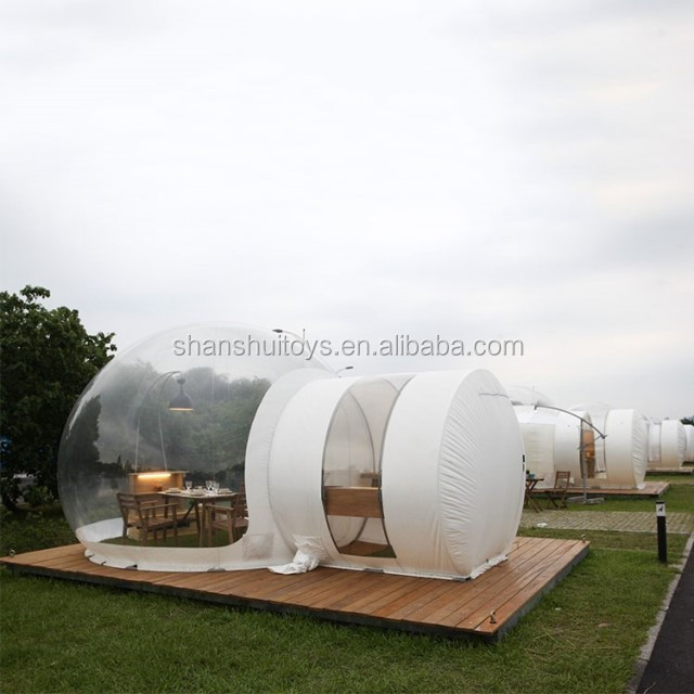 outdoor camping inflatable clear air dome tent, inflatable transparent bubble tent for sale