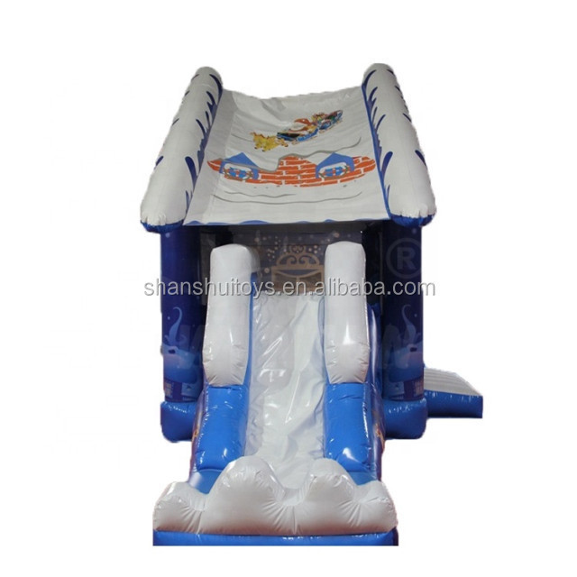 High quality commercial big bouncy castle with cartoon printing inflatable bouncer slide customize wholesale