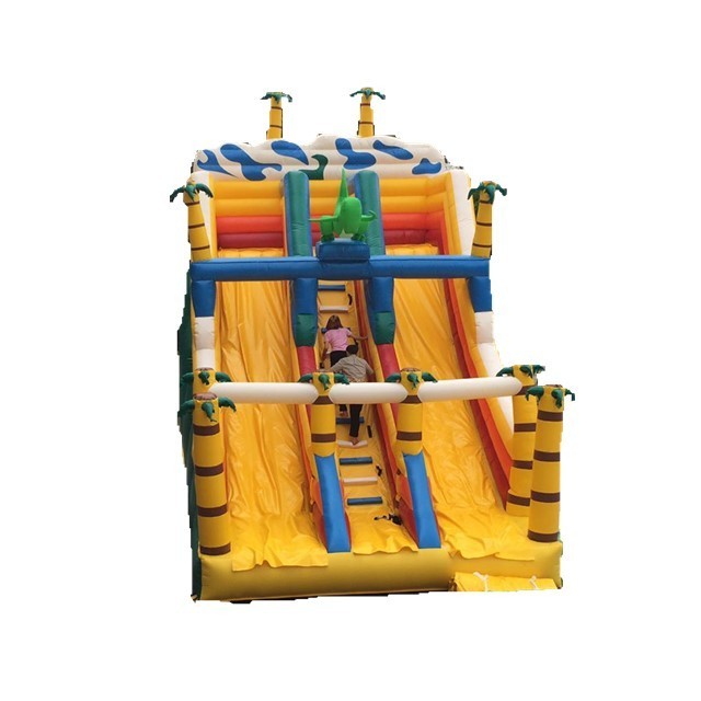 Top Quality inflatable slip and slide outdoor kids bounce house inflatable slide giant amusement park castle for sale