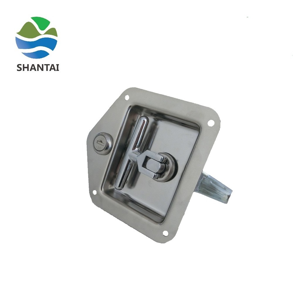 Stainless steel cabinet 3 point locking T handle lock for truck trailer