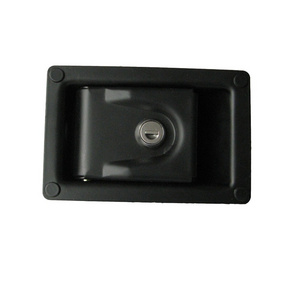 Black coated canopy latch lock for generator or trck door lock