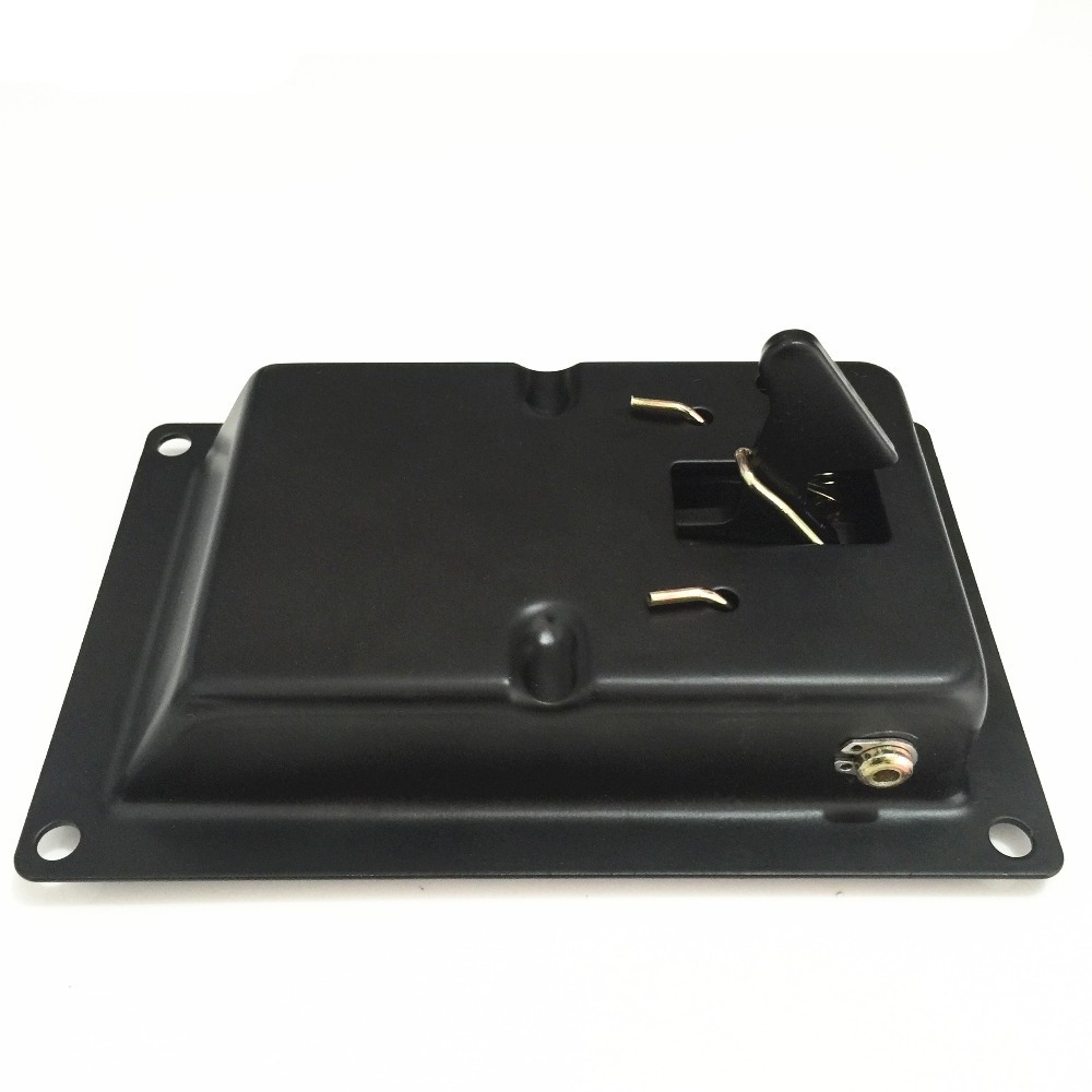 Black coated canopy latch lock for generator or trck door lock