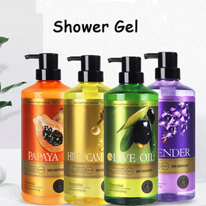 New essential series papaya shower gel women natural fruit body wash