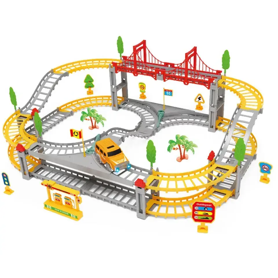 Hot selling engineering track toys construction car city track toy set