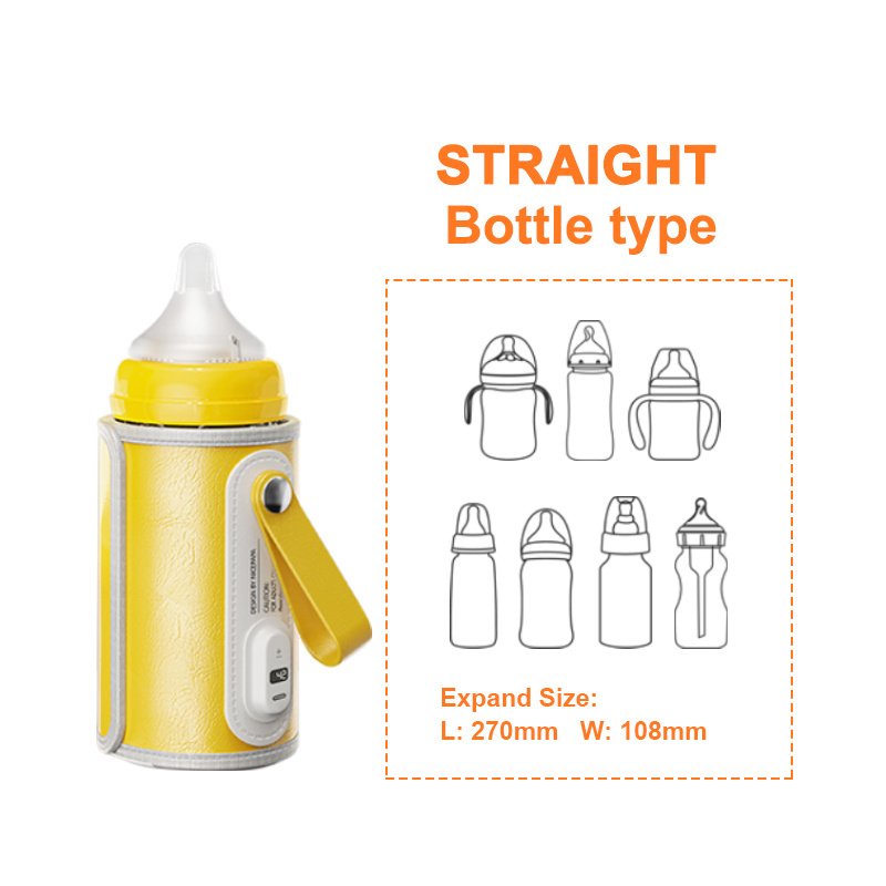 Usb Baby Bottle Warmer Milk Warmer Infant Feeding Bottle Heated Portable Travel Cover Insulation Thermostat Food Heater