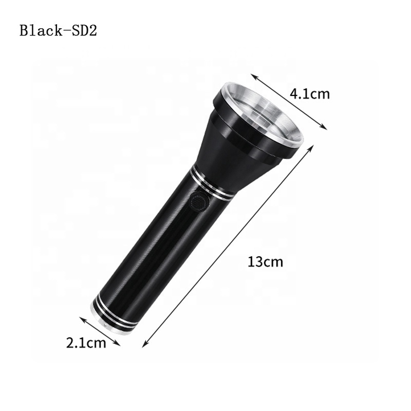 Waterproof torch with 18650 battery 3 light modes LED flashlight work light lantern for camping hiking