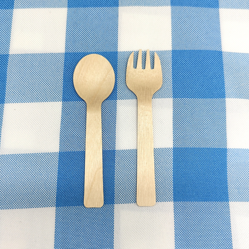 High Quality Disposable Natural Wooden Cutlery Coffee Stirrer Pastry Dessert Fork Ice Cream Spoon For Party