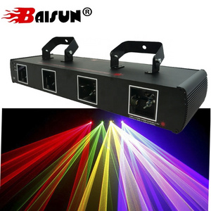 Baisun brand Guangzhou Four Head Red Green blue Laser Light DJ Disco Show Club Stage Laser Light