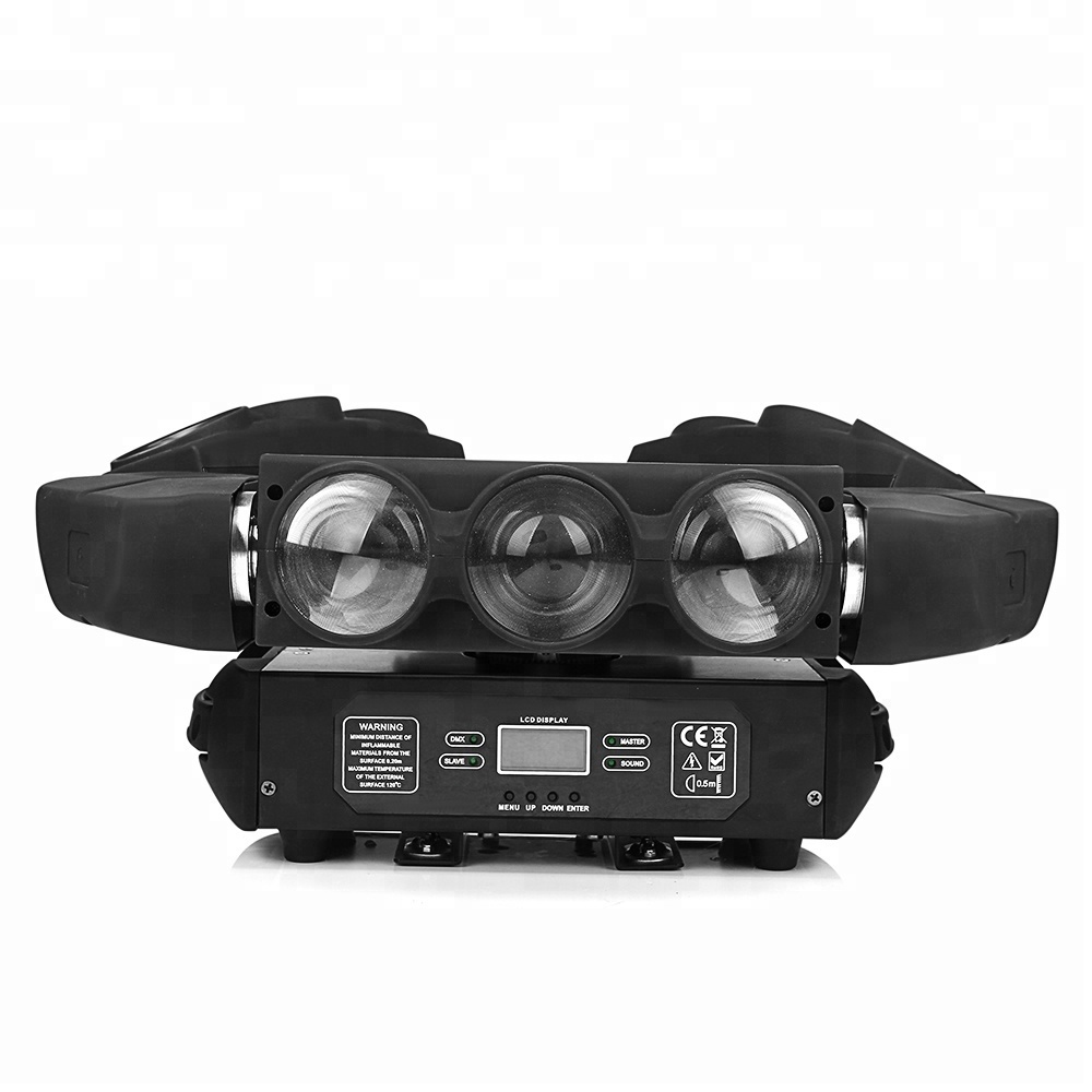 Baisun brand Triangle Spider Light 10W 9pcs RGBW DJ Disco Equipment LED Moving Head Light