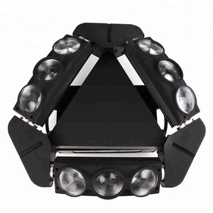 Baisun brand Triangle Spider Light 10W 9pcs RGBW DJ Disco Equipment LED Moving Head Light