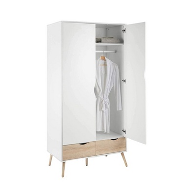 Cheap High Quality Simple Wooden Storage Wardrobe Clothes Closet Wardrobe Cabinet Bedroom Furniture for Bedroom