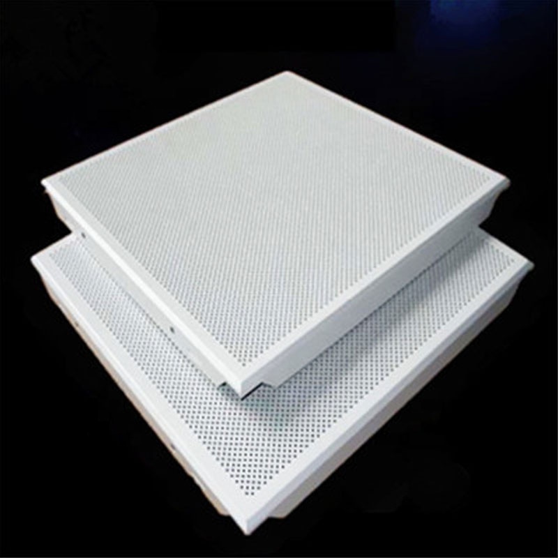 Factory Price Clip-in Aluminum Ceiling Tiles 600x600 Acoustic Aluminum Plafond decor Metal panel Ceilings for Office