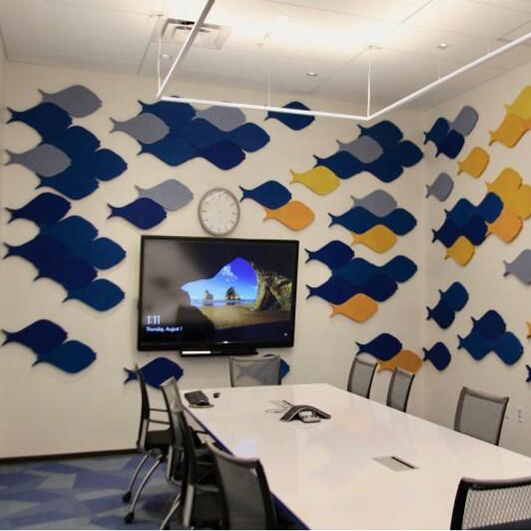 Amazon Supplying Acoustic Board Polyester Acoustic Panel Felt Sound Absorbing Ceiling Acoustic Panels