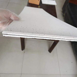 2023 Suspended Ceiling Panels Azulejos De Techo Mineral Wool Fiber Board Acoustic Mineral Fiber Drop Ceiling Tiles