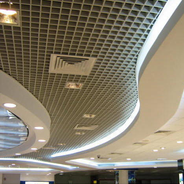 China Supply Decorative Grille Ceiling Metal Aluminium Grid Ceiling System