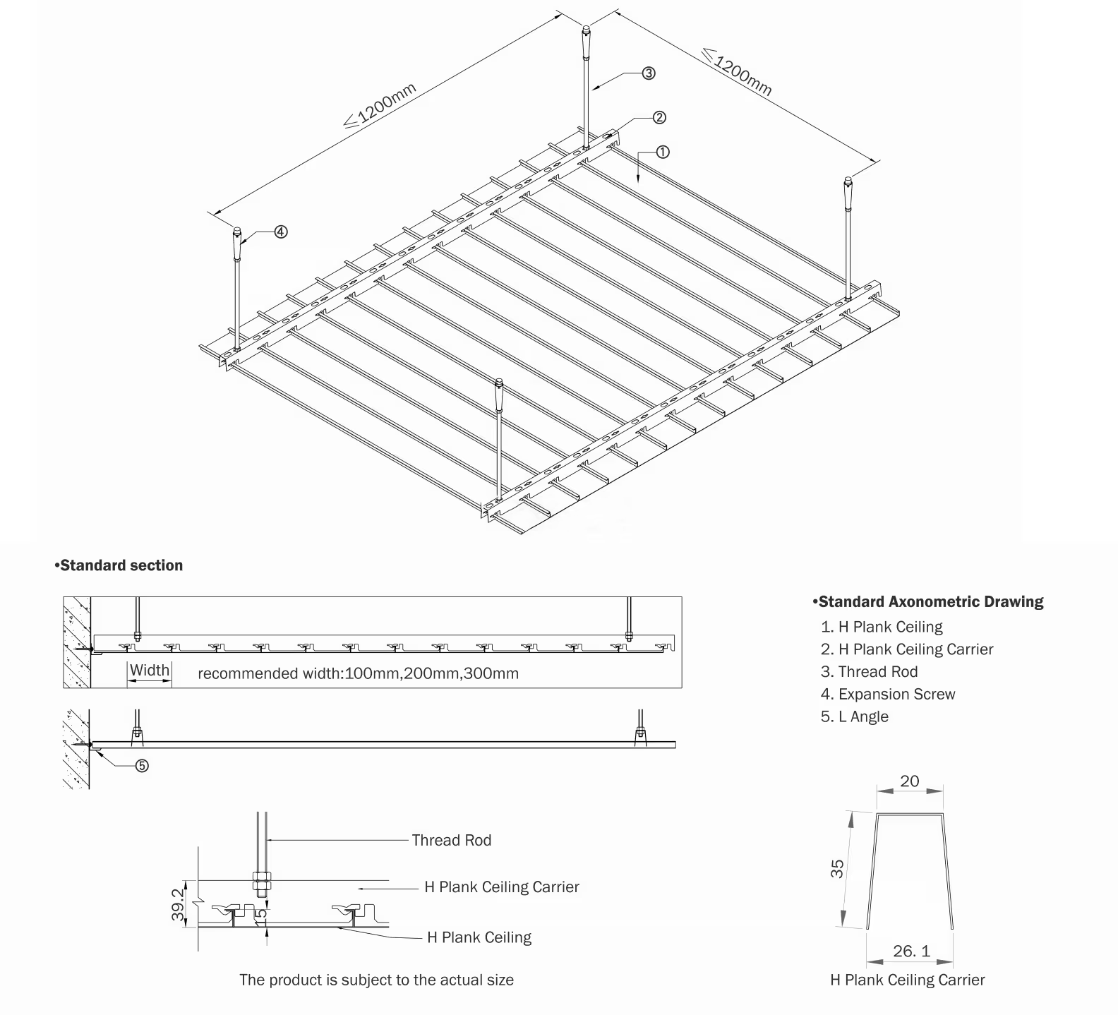 Office building Decorative Aluminum Linear Ceiling Panel Metal Plank Strip Ceiling For Commercial Space