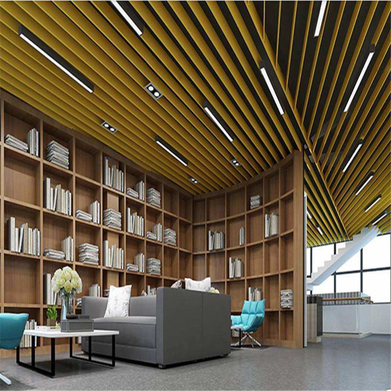 Popular Design Wood Grain Wall Panel 600X600 Aluminum Plastic Grid Cell Ceiling