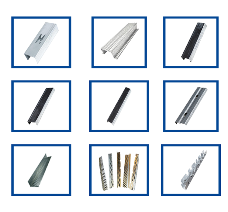 Light Steel Keel Galvanized C Channel Metal Stud For Gypsum Board Partition Metal Stud And Track Use For Standard Steel Framing