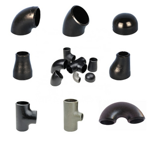 Schedule 40 Carbon steel WPB A234 ASTM DIN Gas 45 90 180 Degree Elbow Butt welding pipe fittings