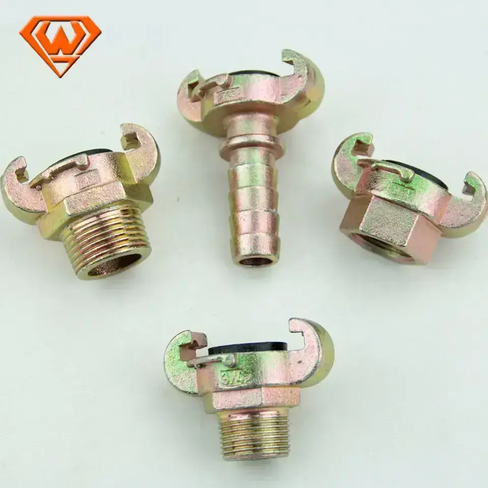 Auto-Locking Water Quick Coupling Fire Air Hose French Coupling Hose End With Collar