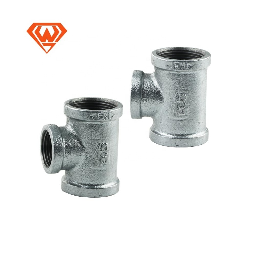 Galvanized Iron pipe Fitting BSP NPT Threaded Malleable Iron Plumbing Materials Galvanized Steel Plumbing Accessories