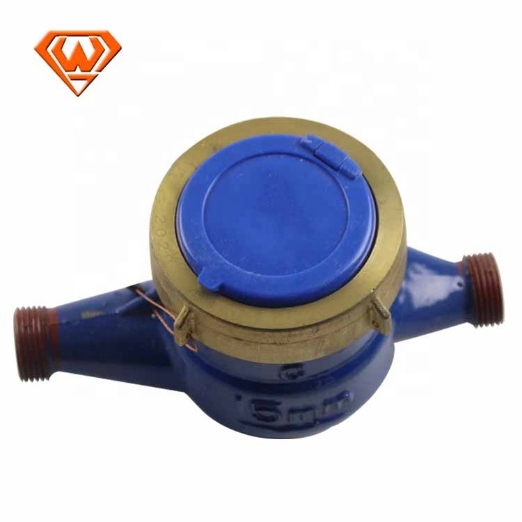 CE ISO4604 Class B Brass  Material Dry Type Single Jet Water Meter