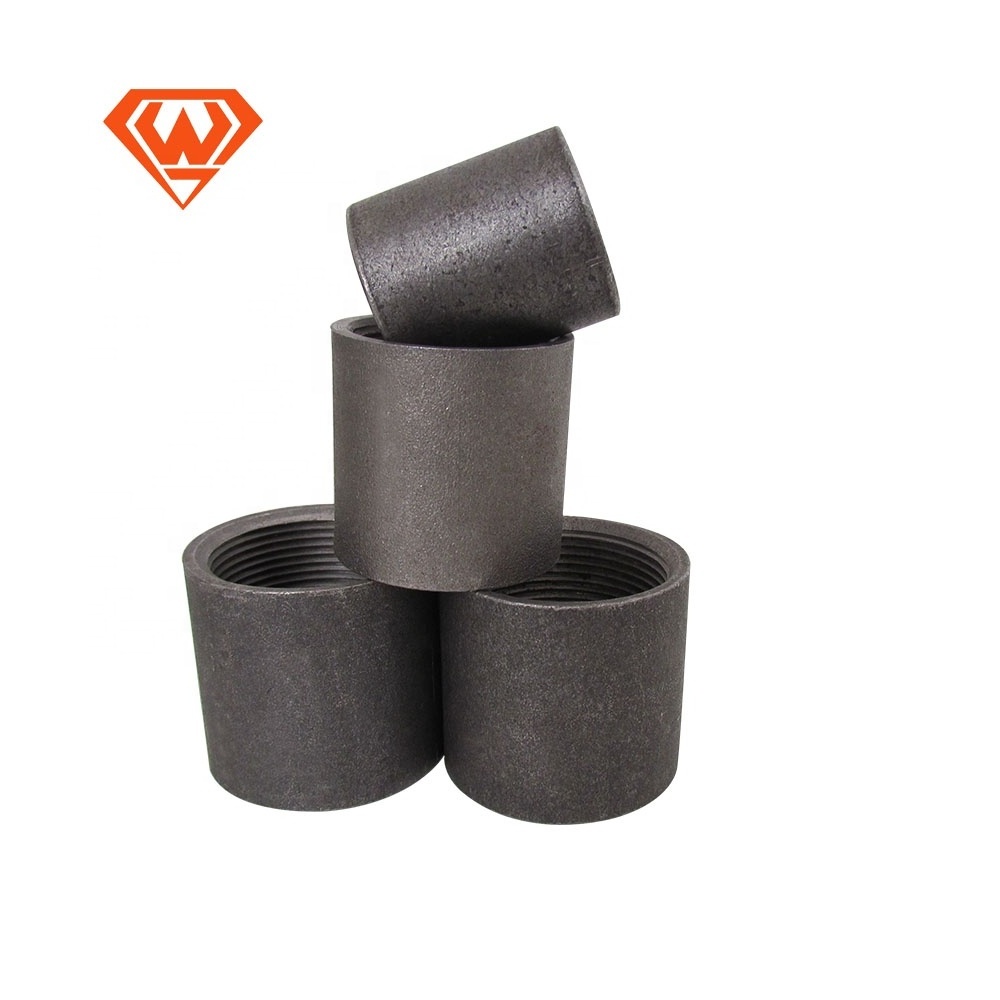 Carbon Steel  Blasting Socket Pipe Connector Long Thread Black Galvanized  Nipple