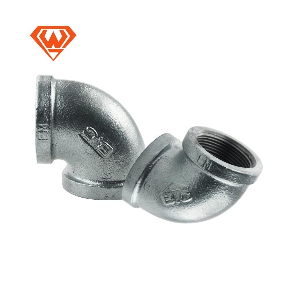 Galvanized Iron pipe Fitting BSP NPT Threaded Malleable Iron Plumbing Materials Galvanized Steel Plumbing Accessories