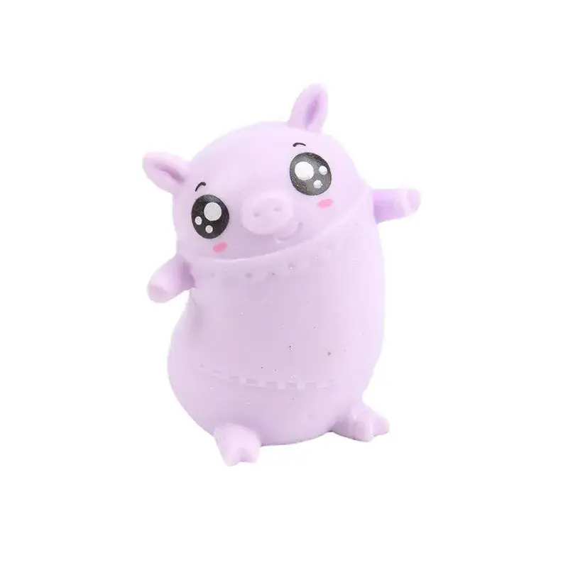 Novelty decompression pig pinch music tpr soft glue slow rebound squeeze funny whole person pat pig to vent ball toy