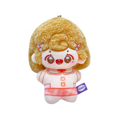 High quality small plush toy standing cotton doll custom 10cm game anime character cartoon plush kpop idol doll keychain