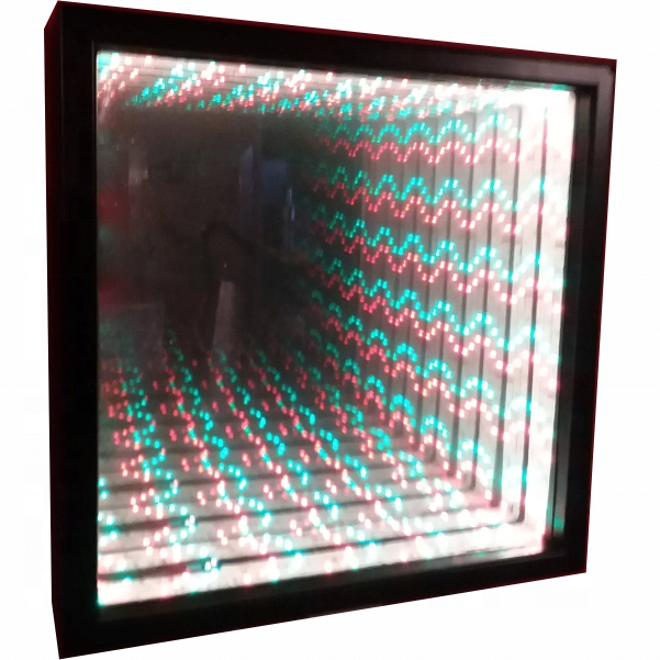 Smart hotel 3D LED decorative personalized infinity tunnel mirror