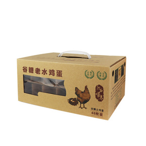 Custom Logo Printed Paper Packing Egg Storage Corrugated Box For Mango Packing Fruits Carton