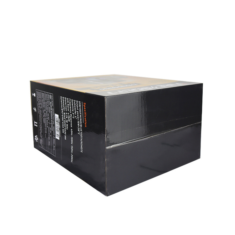 Consumer electronics paper box wholesale yellow speaker cardboard corrugated packaging paper boxes